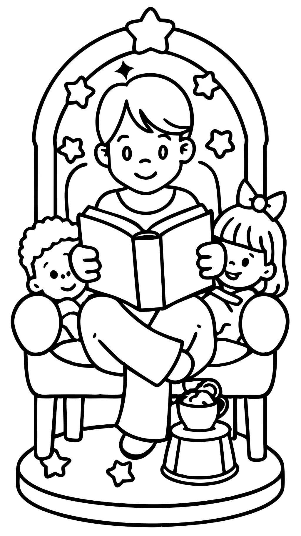 reading coloring pages